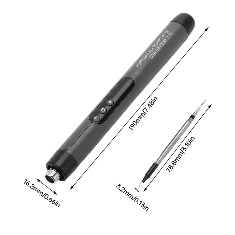 Fer à souder USB-C portable — 8 W, température réglable