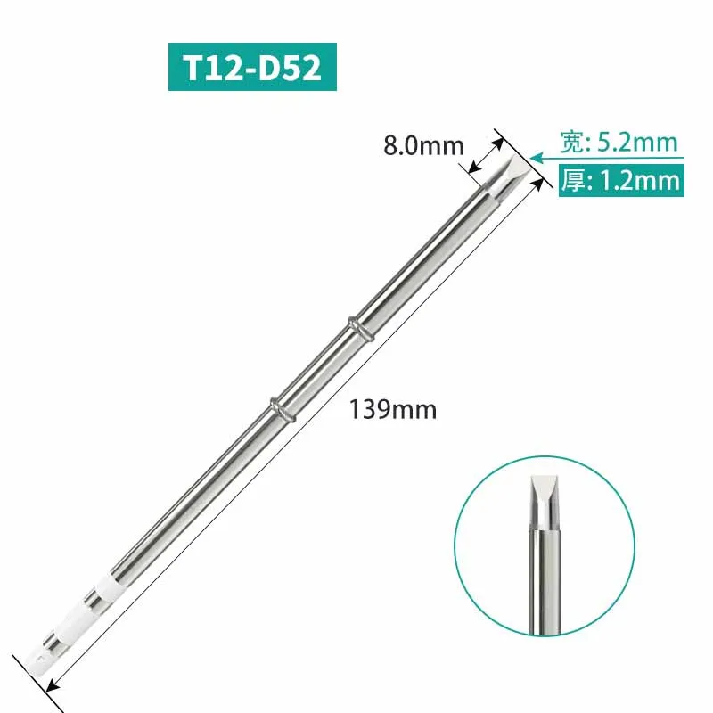 Panne T12 pour fer à souder — cartouche 70 W, 11 profils