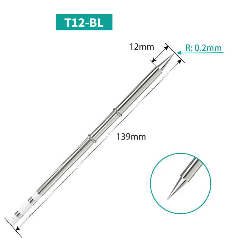 Panne T12 pour fer à souder — cartouche 70 W, 11 profils