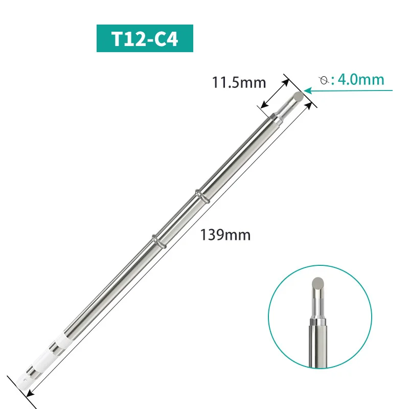 Panne T12 pour fer à souder — cartouche 70 W, 11 profils