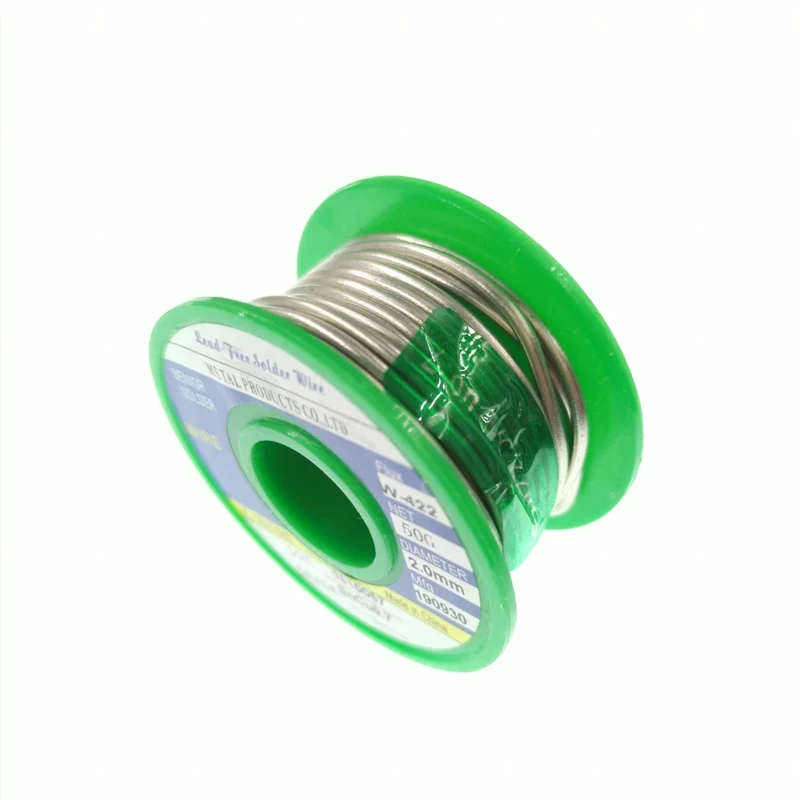 Fil à souder sans plomb 50 g — âme décapante, Ø 0,5 à 2,0 mm