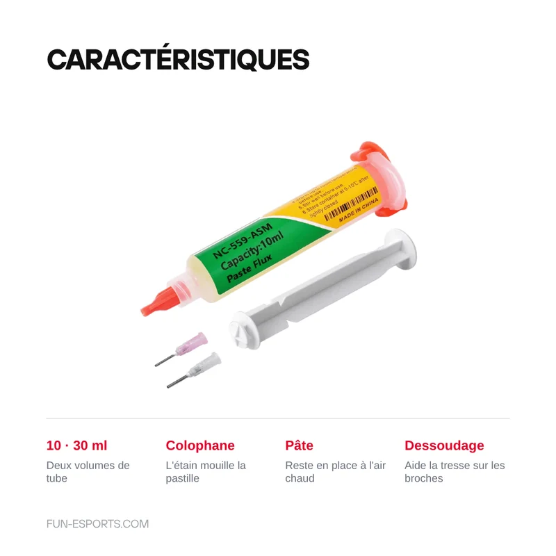 Flux de soudure à la colophane KEK 559 — tube 10 ou 30 ml