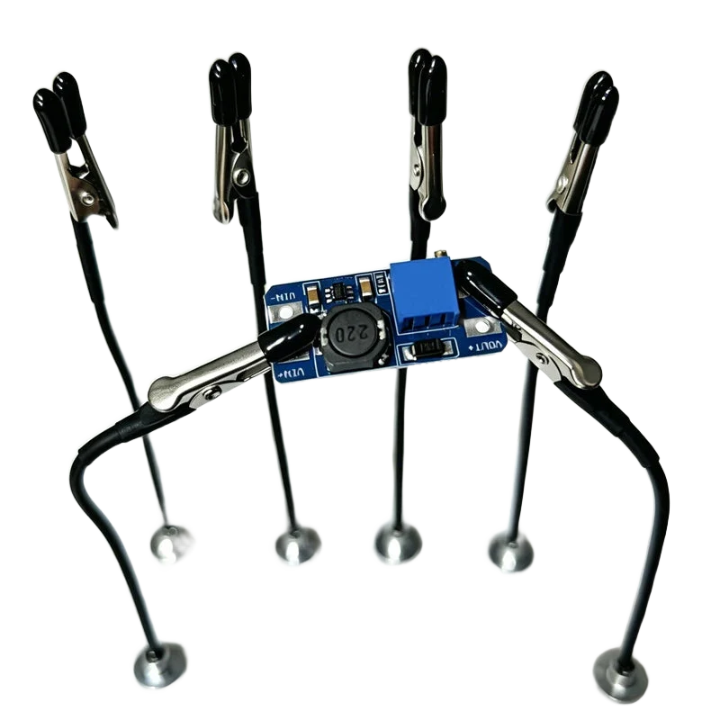 Troisième main de soudure — base magnétique et bras flexibles