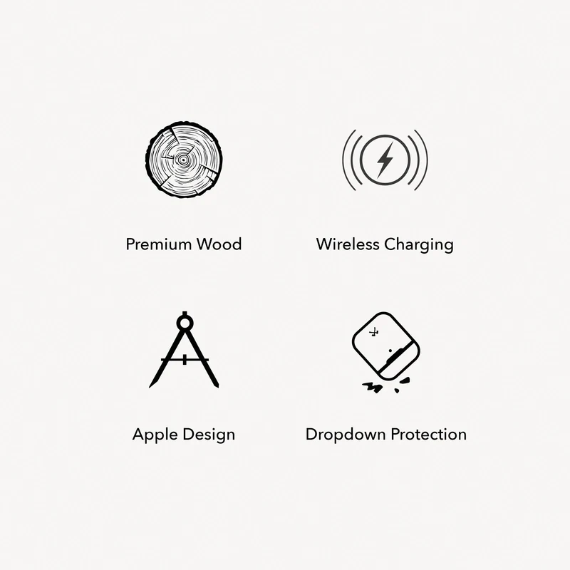 Étui pour AirPods 3 en bois