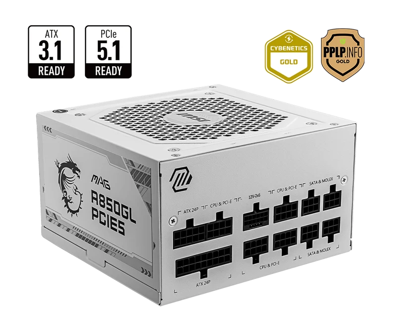 MSI MAG A850GL PCIE5 WHITE