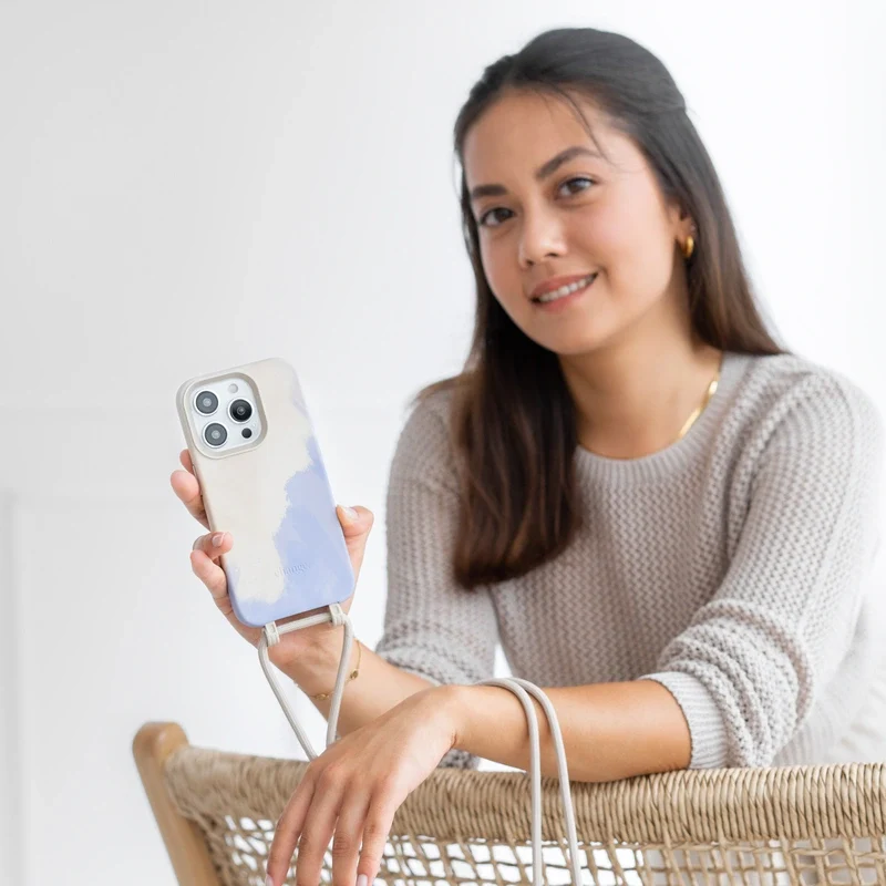 iPhone 15 Plus Chaîne pour téléphone portable Amovible
