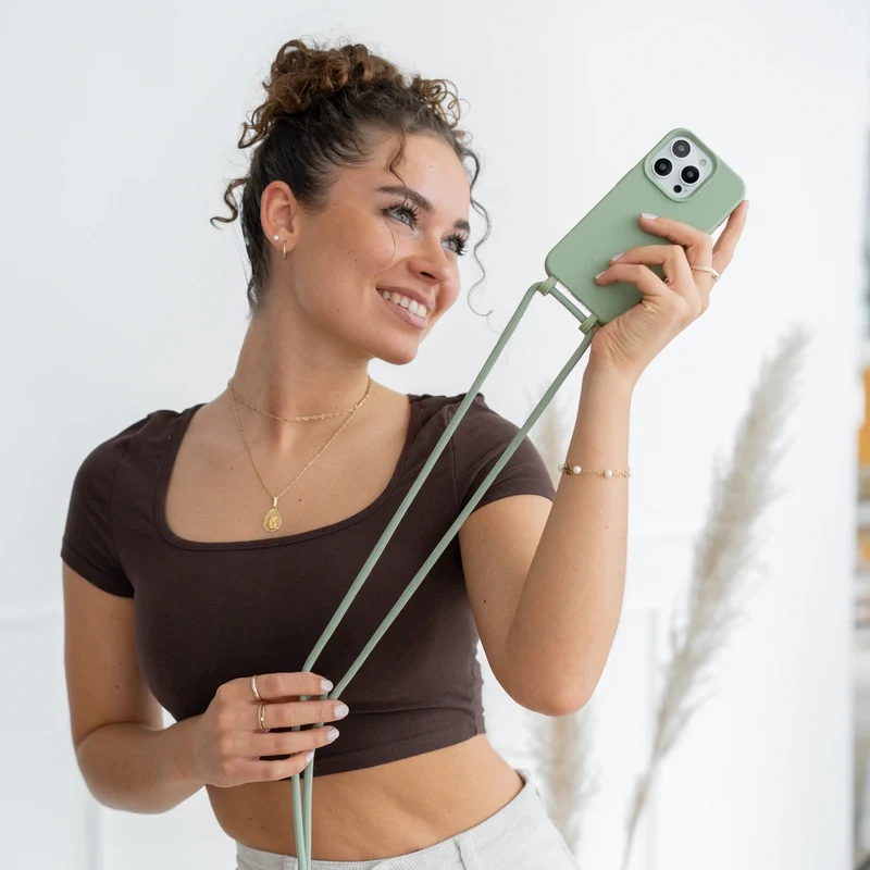 iPhone 15 Chaîne pour téléphone portable Amovible