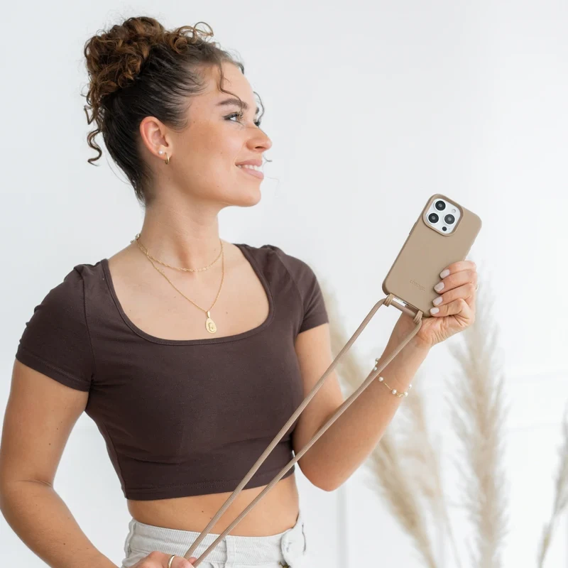 iPhone 15 Chaîne pour téléphone portable Amovible