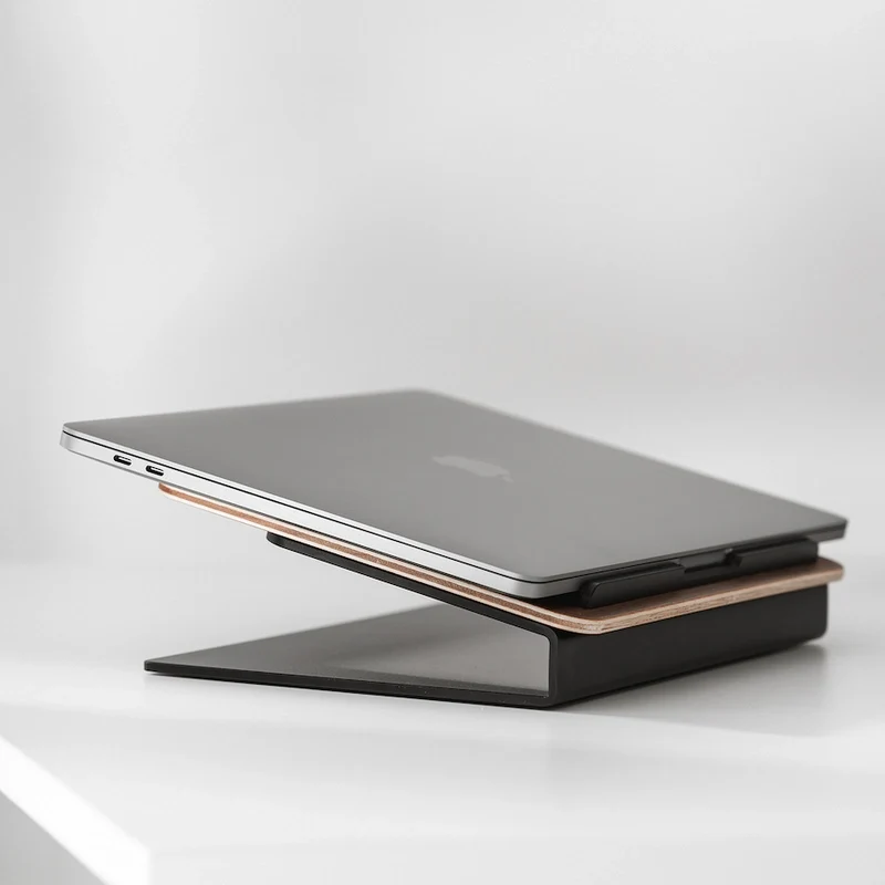 Rehausse pour ordinateur portable en bois véritable