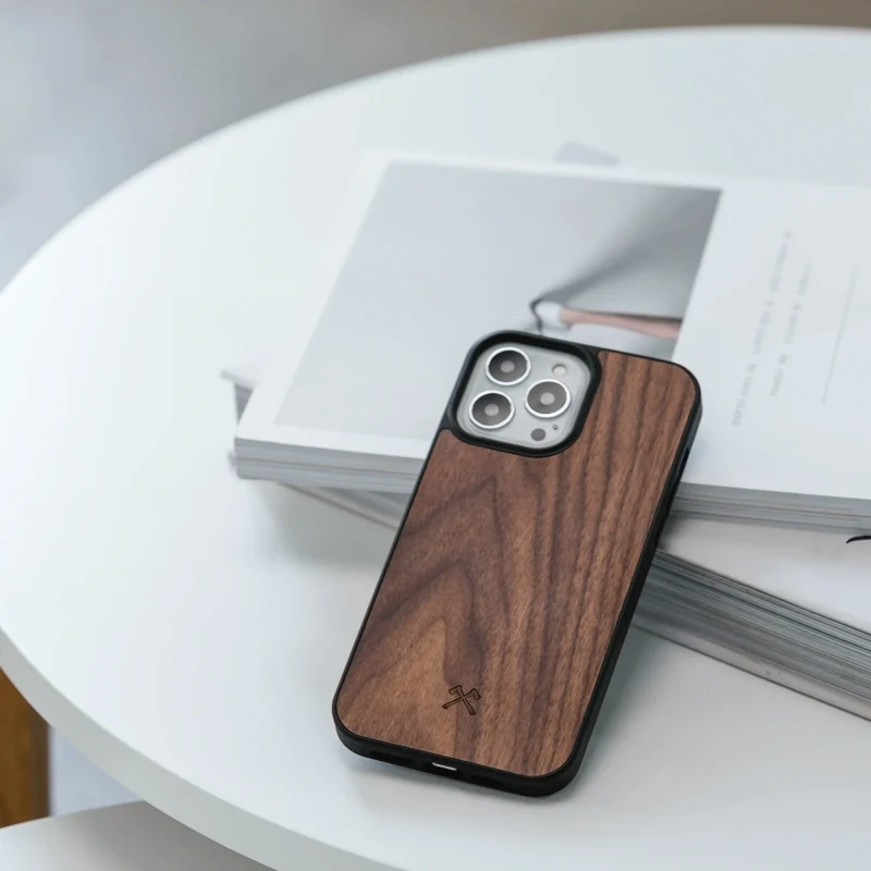Étui iPhone en bois MagSafe