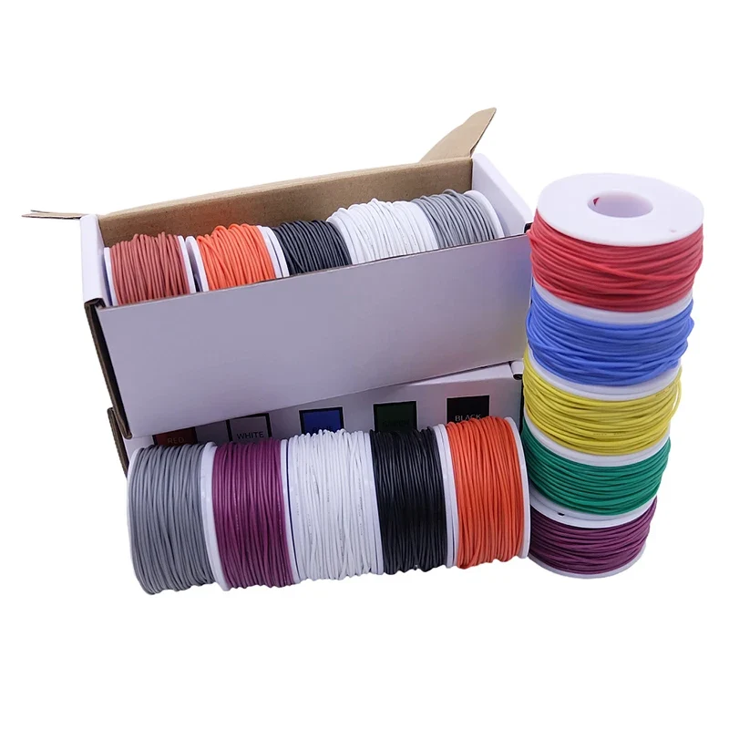 Fil silicone souple 5 couleurs — câblage de mod, 20 à 30 AWG