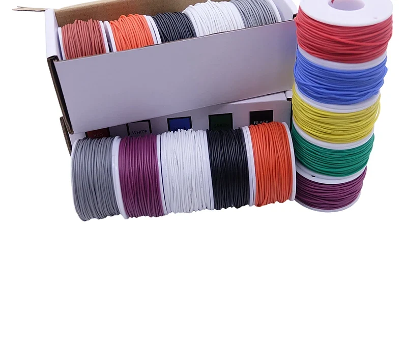 Fil silicone souple 5 couleurs — câblage de mod, 20 à 30 AWG
