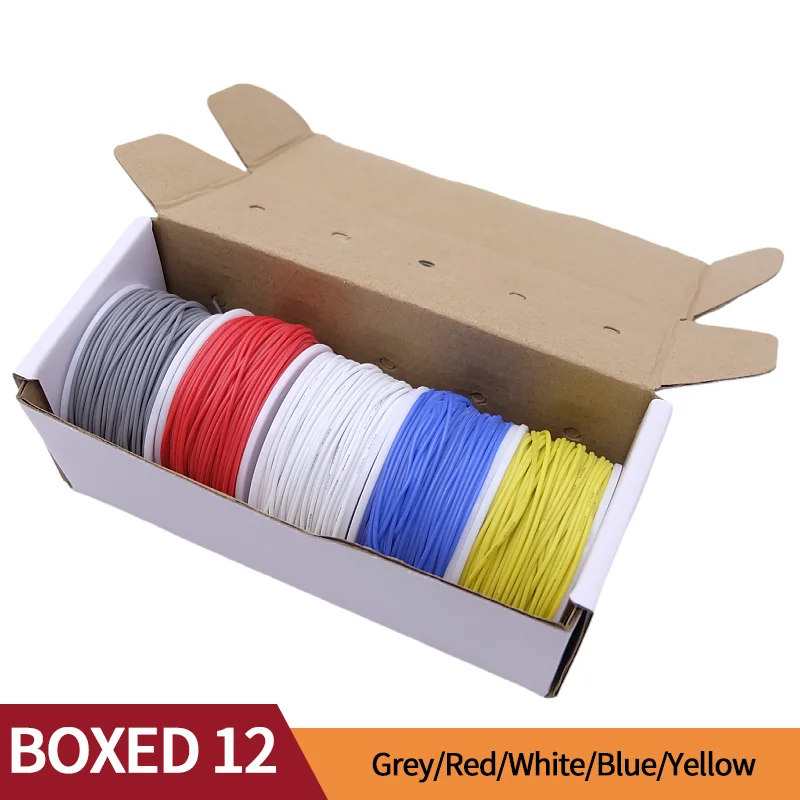 Fil silicone souple 5 couleurs — câblage de mod, 20 à 30 AWG