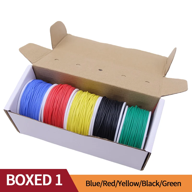 Fil silicone souple 5 couleurs — câblage de mod, 20 à 30 AWG