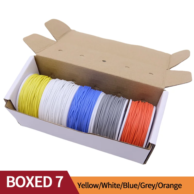 Fil silicone souple 5 couleurs — câblage de mod, 20 à 30 AWG