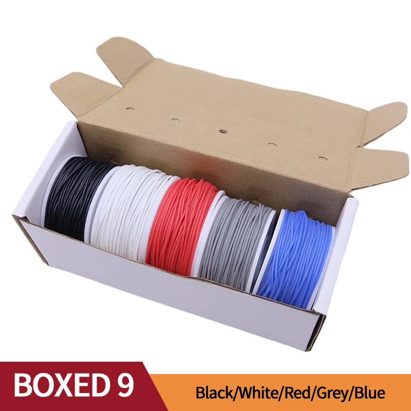 Fil silicone souple 5 couleurs — câblage de mod, 20 à 30 AWG