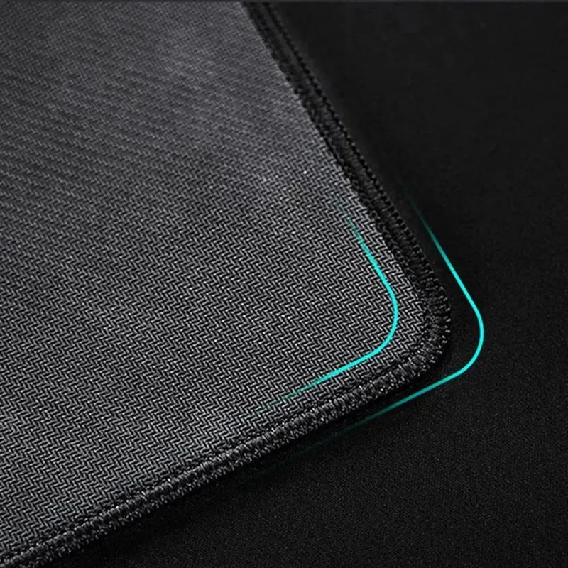 Tapis de souris XXL série grise — bords surjetés, base caoutchouc