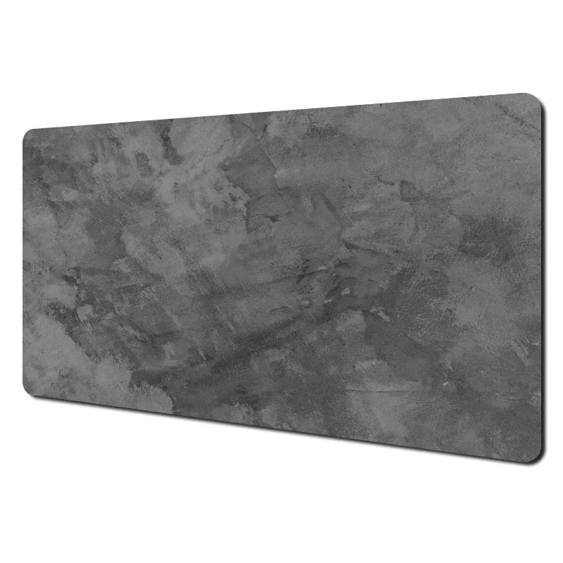 Tapis de souris XXL série grise — bords surjetés, base caoutchouc