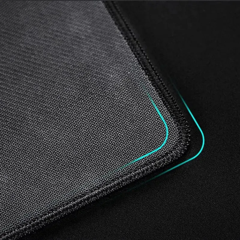 Tapis de souris XXL série grise — bords surjetés, base caoutchouc