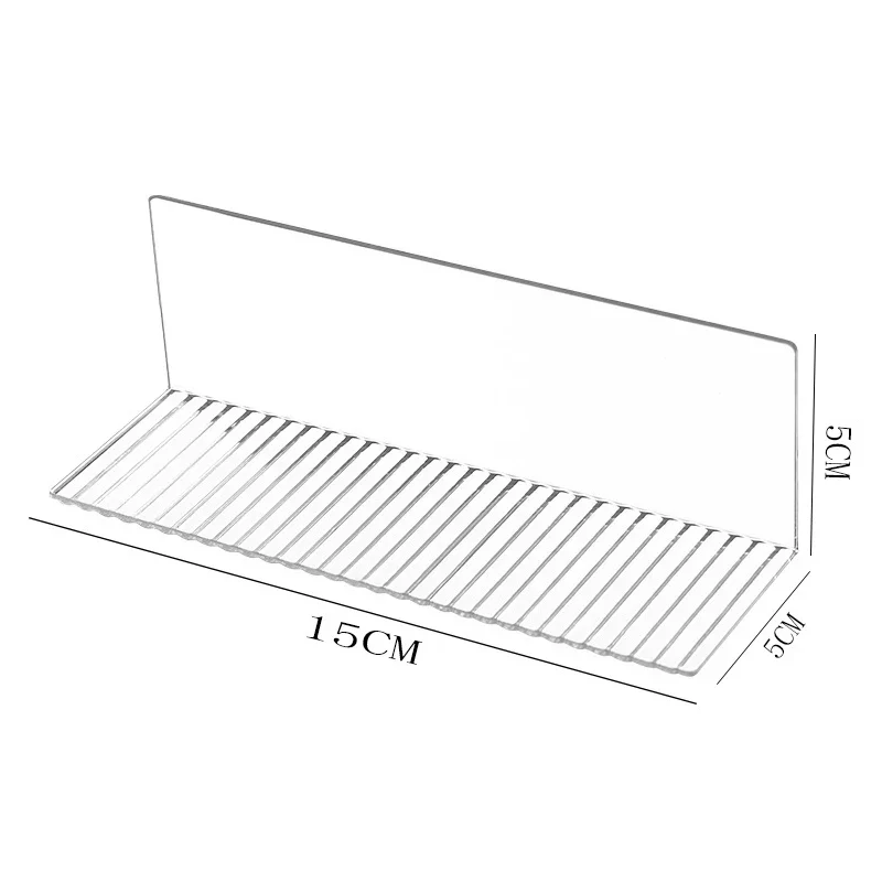 Étagère murale acrylique adhésive pour figurines — 10 ou 15 cm