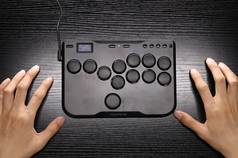 Haute42 Cosmox Mini — manette arcade all-button (hitbox) PC et consoles