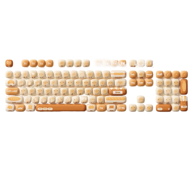 Set de keycaps PBT Akko — profils MOG, MOA et MAO, dye-sub 5 faces