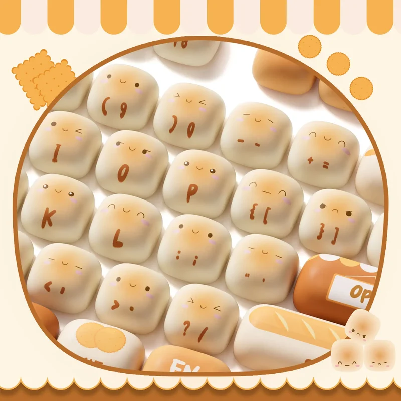 Set de keycaps PBT Akko — profils MOG, MOA et MAO, dye-sub 5 faces