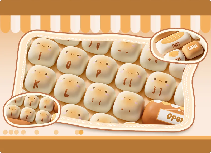 Set de keycaps PBT Akko — profils MOG, MOA et MAO, dye-sub 5 faces