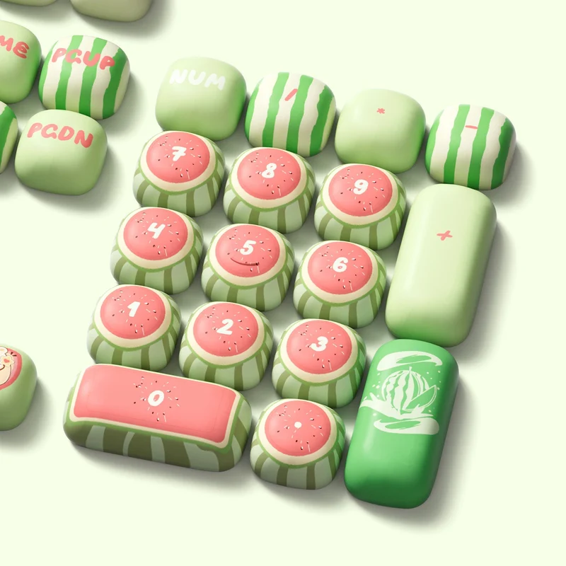 Set de keycaps PBT Akko — profils MOG, MOA et MAO, dye-sub 5 faces