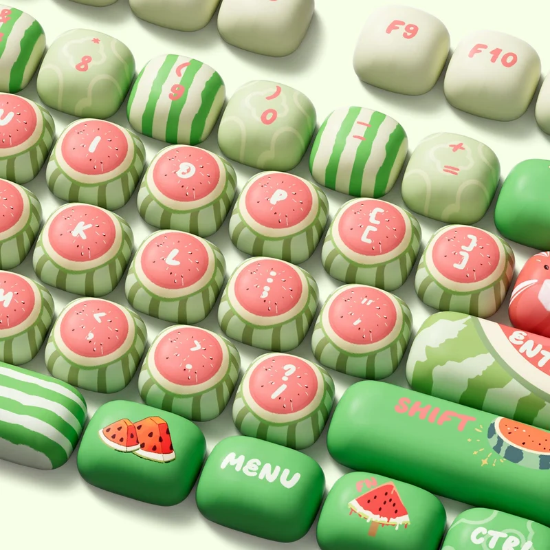 Set de keycaps PBT Akko — profils MOG, MOA et MAO, dye-sub 5 faces
