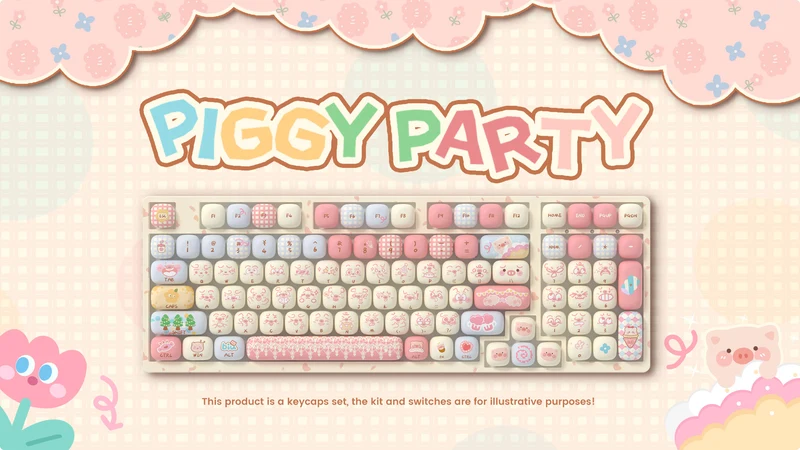 Set de keycaps PBT Akko — profils MOG, MOA et MAO, dye-sub 5 faces