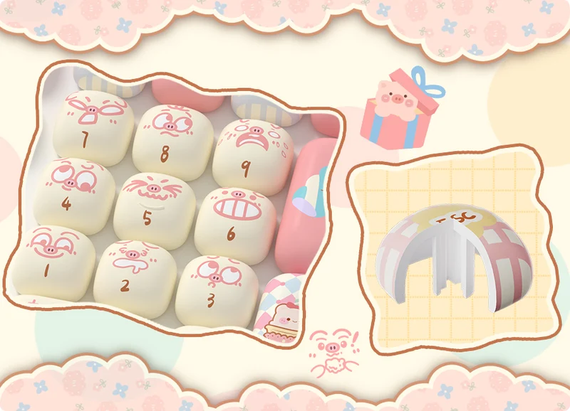 Set de keycaps PBT Akko — profils MOG, MOA et MAO, dye-sub 5 faces