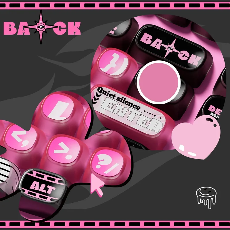 Set de keycaps PBT Akko — profils MOG, MOA et MAO, dye-sub 5 faces