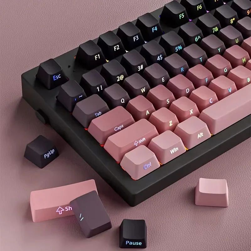 Keycaps PBT profil OEM impression latérale — 130 touches, MX