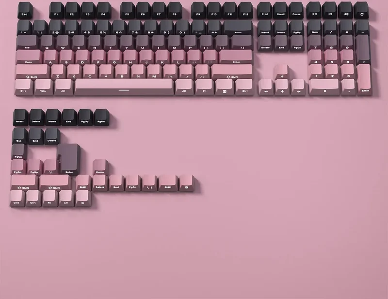 Keycaps PBT profil OEM impression latérale — 130 touches, MX