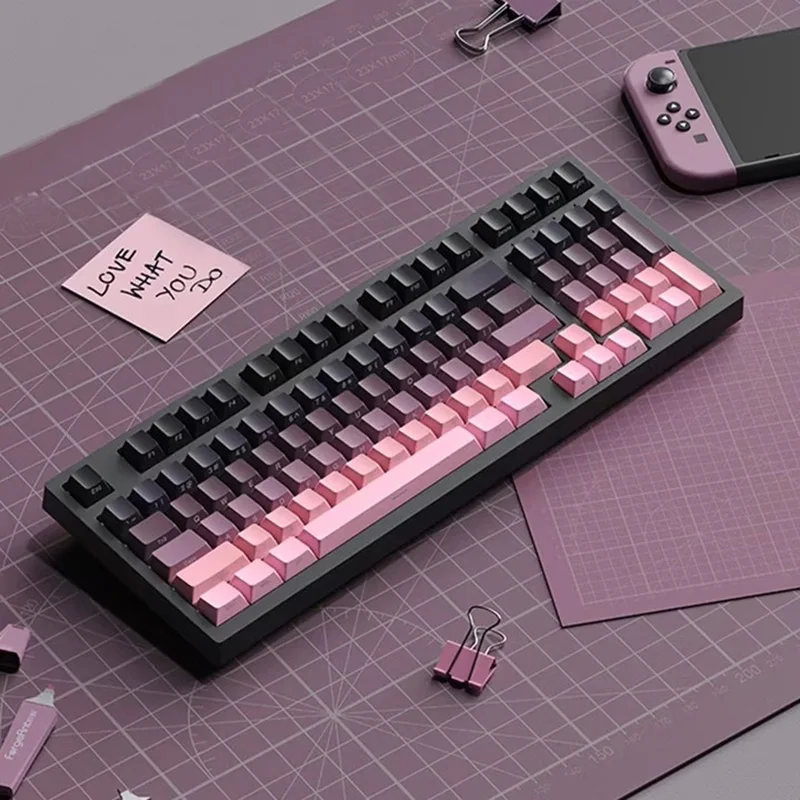 Keycaps PBT profil OEM impression latérale — 130 touches, MX