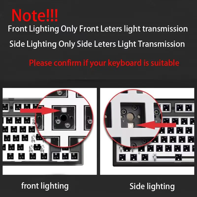 Keycaps PBT profil OEM impression latérale — 130 touches, MX