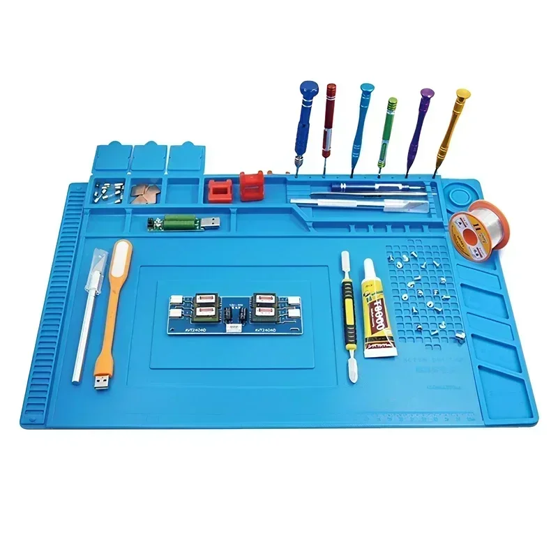 Tapis de soudure silicone magnétique — antistatique, 14 formats