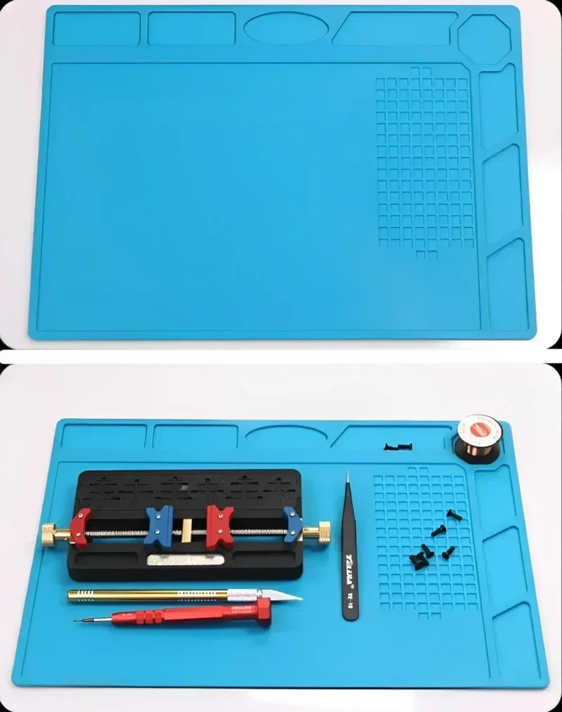 Tapis de soudure silicone magnétique — antistatique, 14 formats