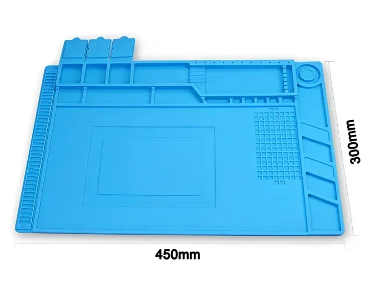 Tapis de soudure silicone magnétique — antistatique, 14 formats