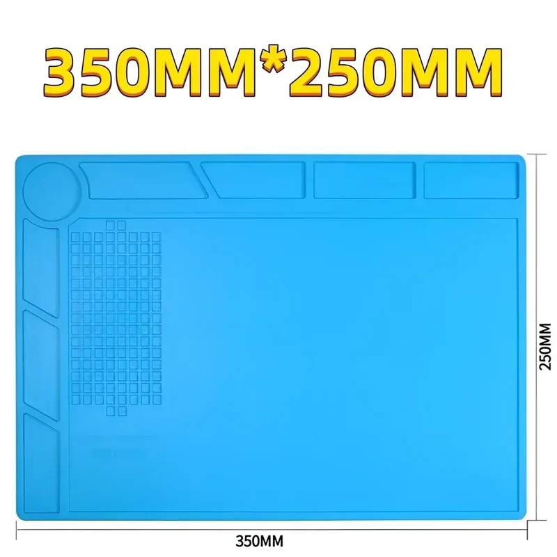 Tapis de soudure silicone magnétique — antistatique, 14 formats