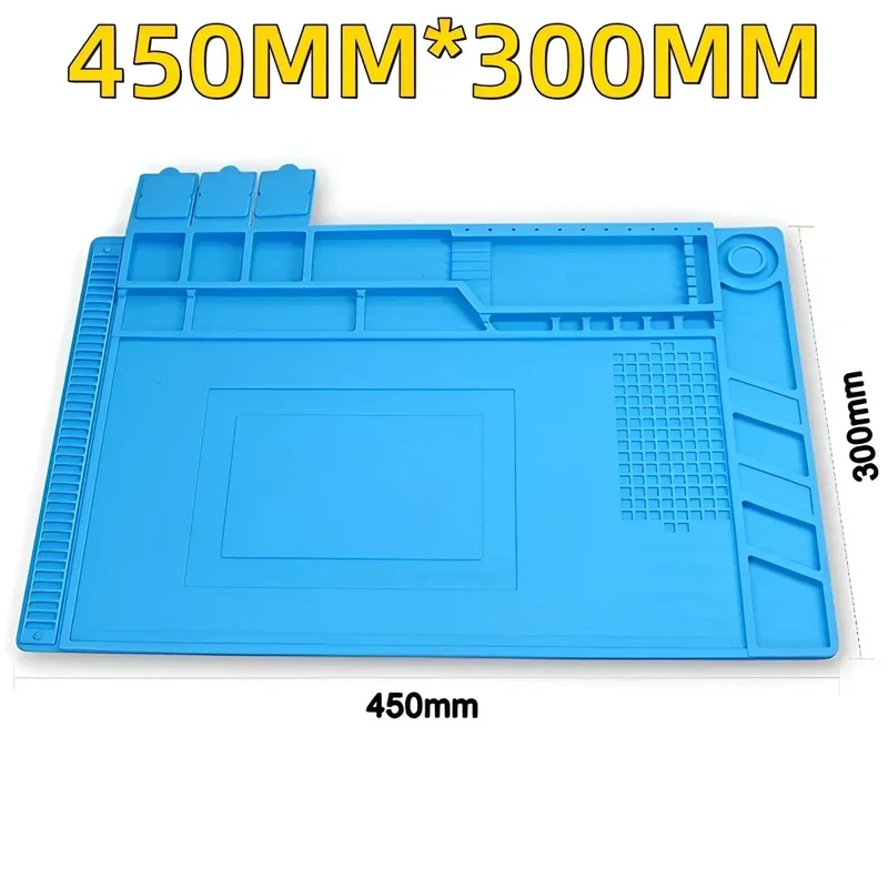 Tapis de soudure silicone magnétique — antistatique, 14 formats