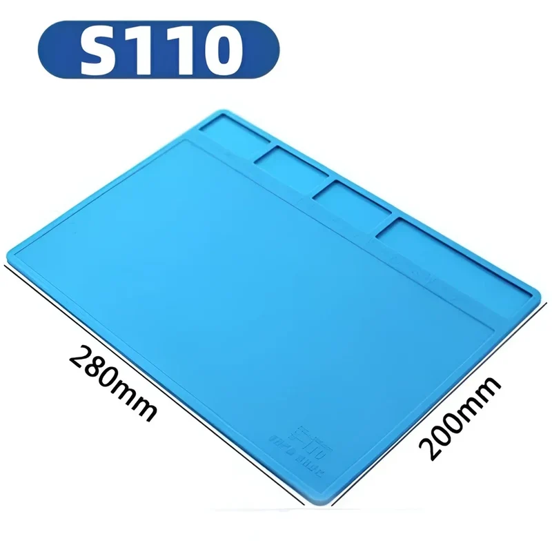 Tapis de soudure silicone magnétique — antistatique, 14 formats
