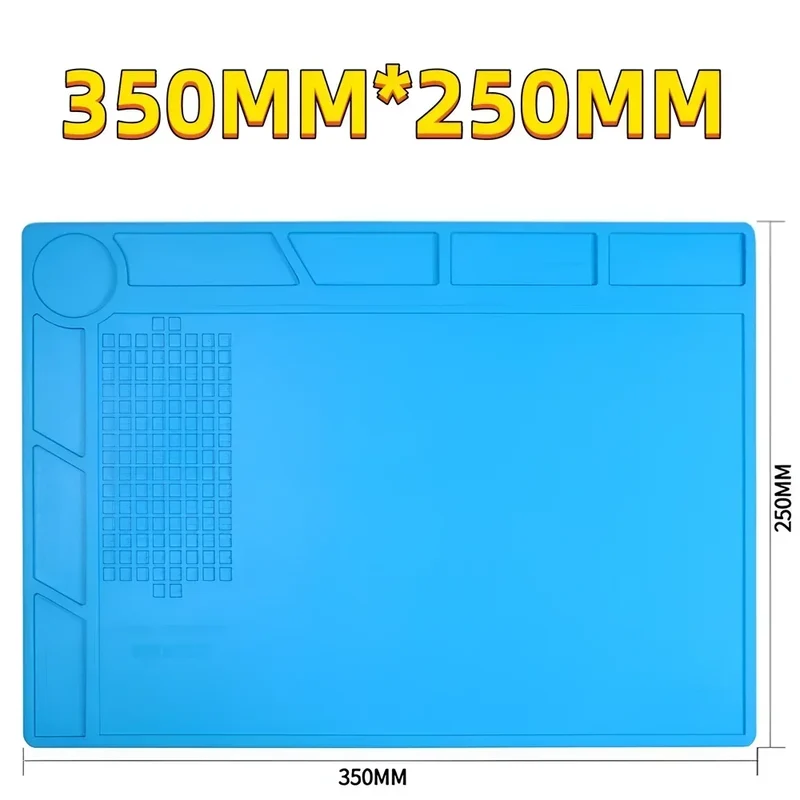 Tapis de soudure silicone magnétique — antistatique, 14 formats