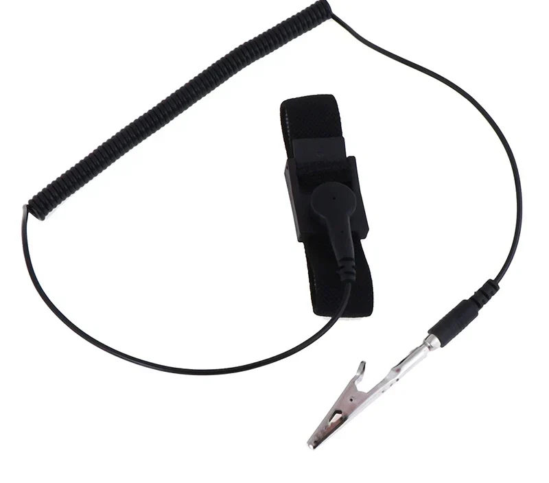 Bracelet antistatique ESD réglable — cordon de mise à la terre 1,8 m
