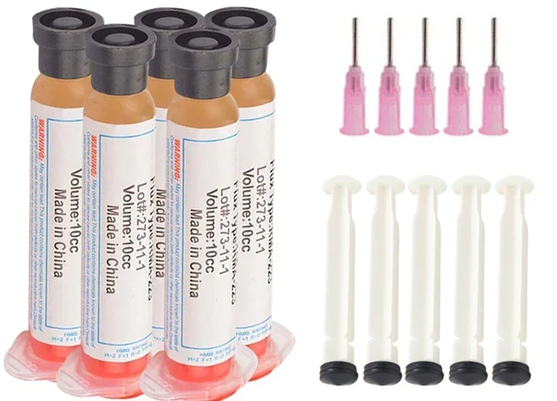 Flux de soudure RMA-223 en seringue 10 cc — avec aiguille