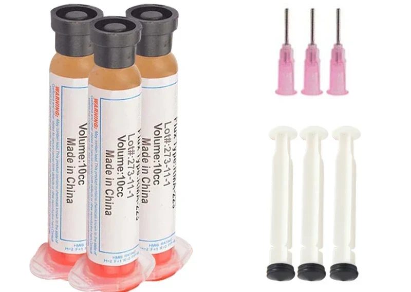 Flux de soudure RMA-223 en seringue 10 cc — avec aiguille