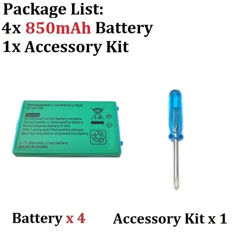 Batterie Game Boy Advance SP 850 mAh — remplacement AGS-003