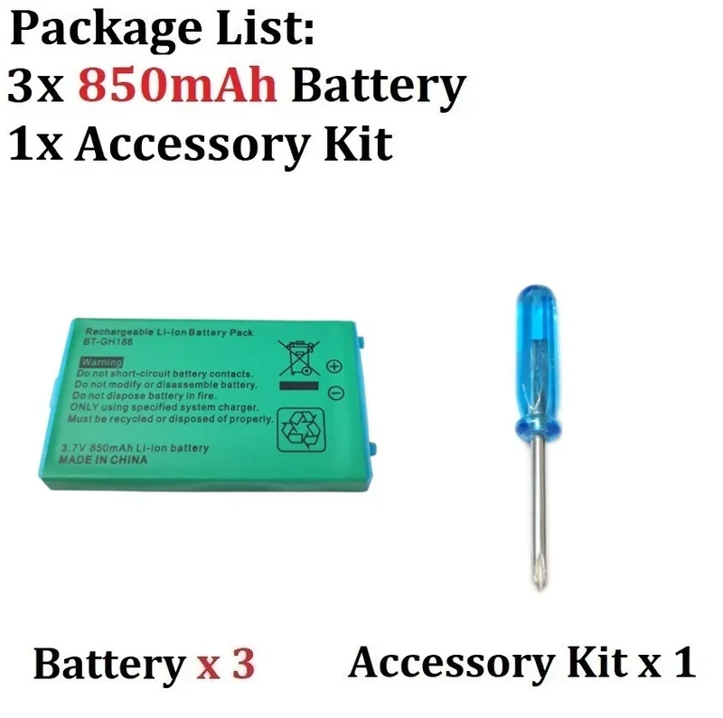 Batterie Game Boy Advance SP 850 mAh — remplacement AGS-003