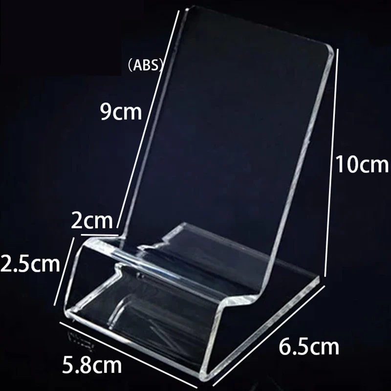 Présentoir acrylique transparent — console portable et smartphone